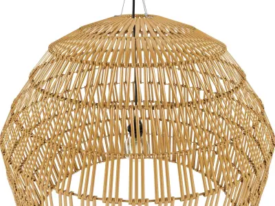 bamboo lamp 21 3D model