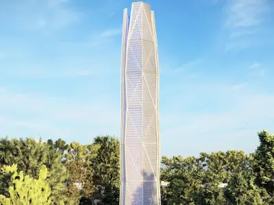 Capital Market Authority Tower 3D model