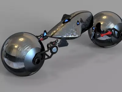 sci-fi bike 3D model