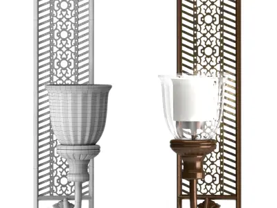 Wall lamp Charleston 1 3D model