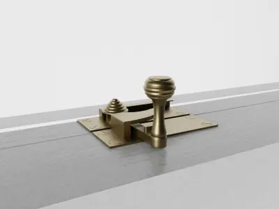 Slim Non-Bar Sash Window 3D model