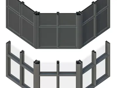 Reynaers Slim Line-38 Low-poly 3D model