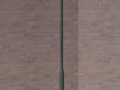 light-small-double-pedestrian street lamp 3D model