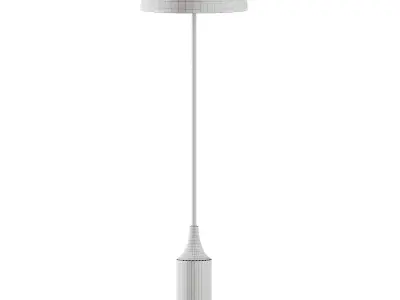 Hudson Steel Shade Floor Lamp from CB2 3D model