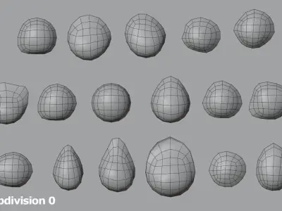 17 Water Droplets 3D model - Set of Water Drop 3D model