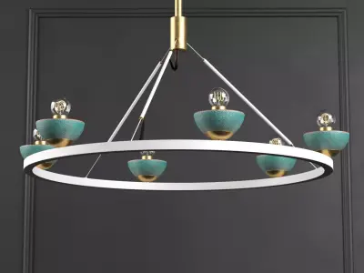 Roseland Ceiling Fixture 01 3D model