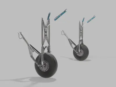  DC-3 Main Landing Gear and Propeller SC 