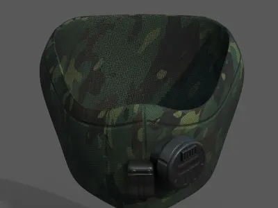 Gas mask respirator scifi futuristic 3D model