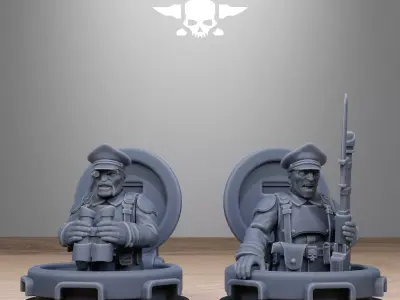 Tank Commanders 3D print model