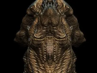 The cave Creature Head 3D model