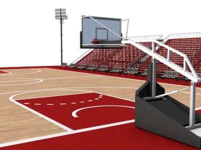Basket Ball Field 3D model