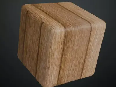 Vintage Vertical Wood Planks PBR Texture