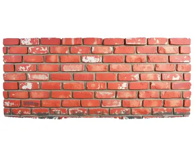 Worn Brick Wall model pack Low-poly 3D model