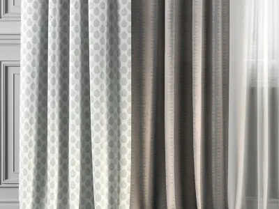 Curtain Set 168 3D model
