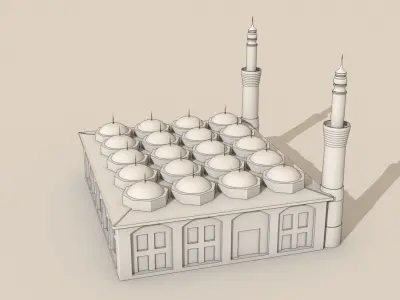 Grand Mosque of Bursa Ulu Cami  3D model