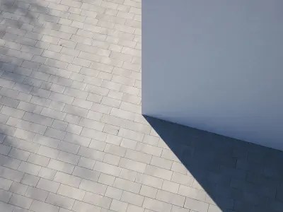 Concrete pavement seamless tile texture 3D model