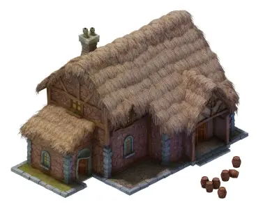 Newman Village Farm - House 02 3D model