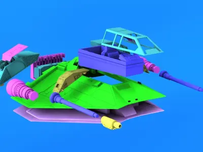 Star Wars Empire Stricks Back Rebel SnowSpeeder  3D print model