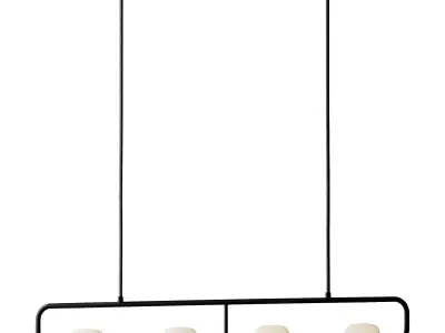 Adjustable Glass Pendant Light from Vakkerlight 3D model