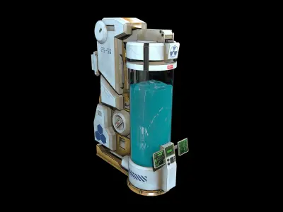 Cryo camber Low-poly 3D model