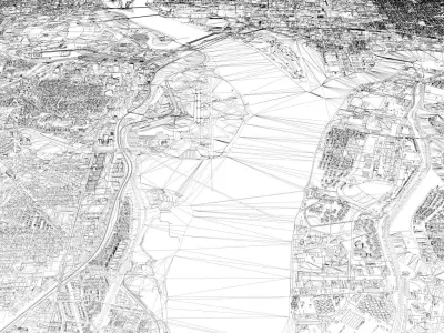 Alexandria City USA Nov 2020 3d model Low-poly 3D model