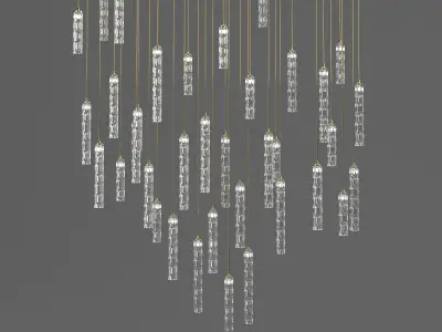 Shakuff chandelier 3D model
