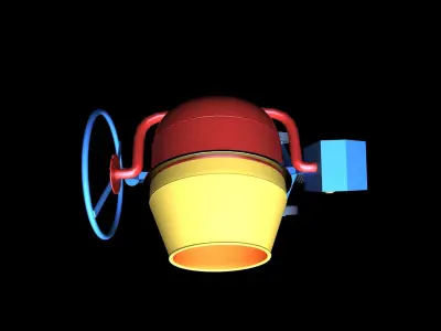 Cement mixer DESIGN 3D model