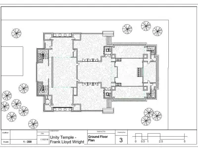 Unity Temple by Frank Lloyd Wright  3D model
