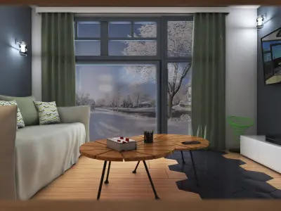 Preview Living Room 3D model