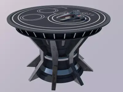 Sci Fi Landing Pad Platform 3D model