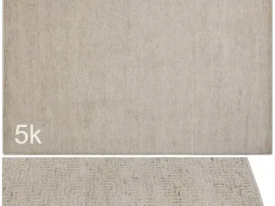 Carpet set 2212 - Jute Rug Taupe - 5K 3D model