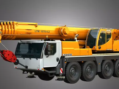 LTM 1070-4-2 Mobile Crane 3D model