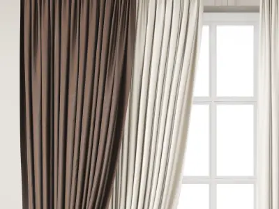Curtain 77 3D model purchase