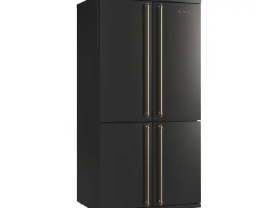 Smeg Coloniale Refrigerators black 3D model