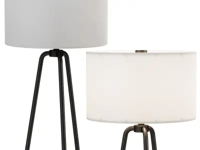 Gio Metal Table Lamp 3D model