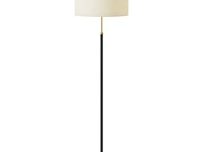  AMPM Jihana Brass Metal Linen Floor Lamp 3D model