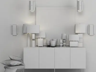 Accents of copper 3D model