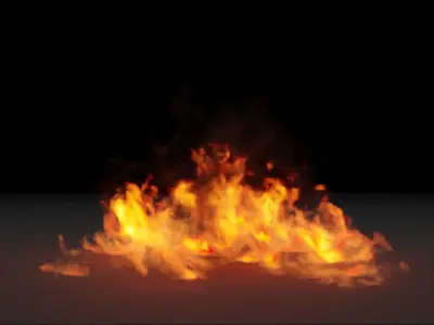 Burning floor vdb 3D model