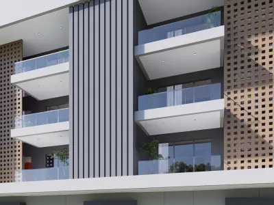 Residence apartment Low-poly 3D model