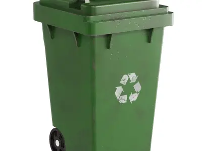 Facade Trash Set 1 Low-poly 3D model