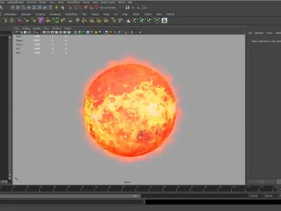 Alien Sun Low-poly 3D model