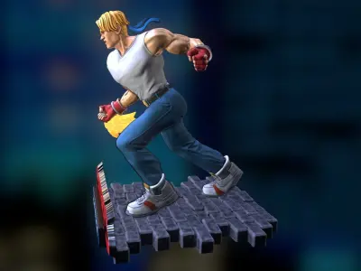 Axel Stone Streets of Rage Miniature 3D print model