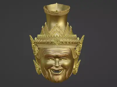 Hermit Khone Mask  3d Thai art curture 3D print model