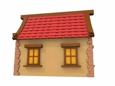 Cartoon house 05 3D model
