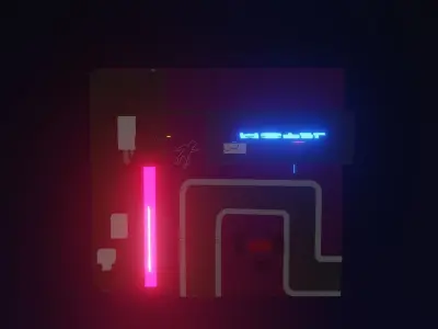 gas station 3D model