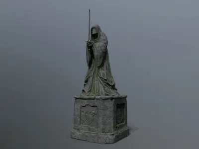 Ruin set Low-poly 3D model