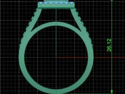Jewelry ring 438 3D print model