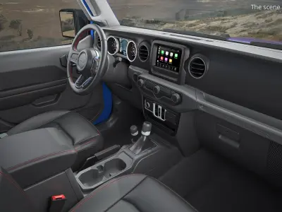  Jeep Wrangler Rubicon Open Top SUV Blue Dirty 