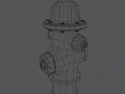 Fire Hydrant 3D model 11