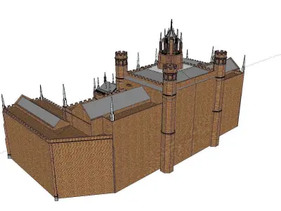 vacation spot-Resort-Fashion Leisure Hotel-099 3D model